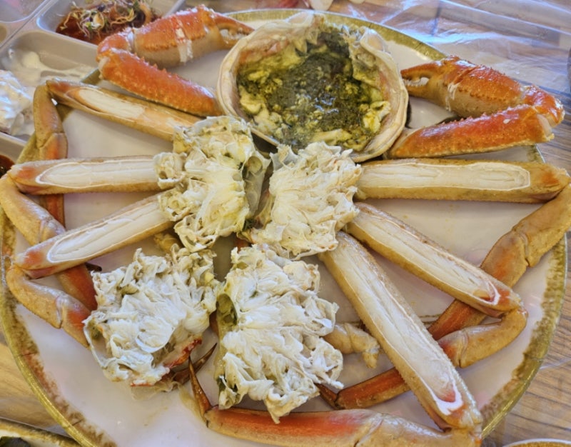 속초 맛집 독도새우 대게 횟집 팔팔회센타 대포항시장점
