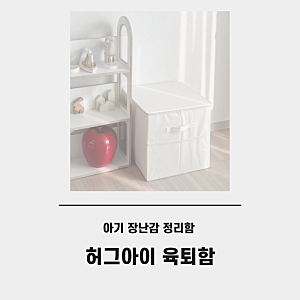 아기 장난감 보관함 아기 장난감 정리 허그아이 육퇴함