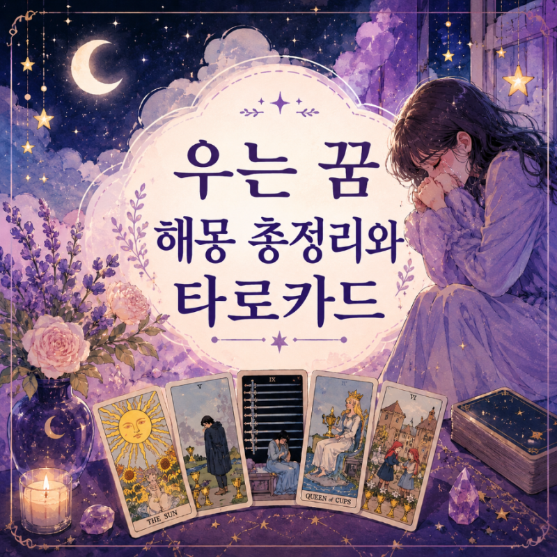 우는 꿈 해몽 총정리와 타로카드 메시지