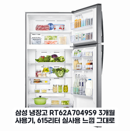신혼부부용 삼성전자 615L 2도어 냉장고 한 달 사용기