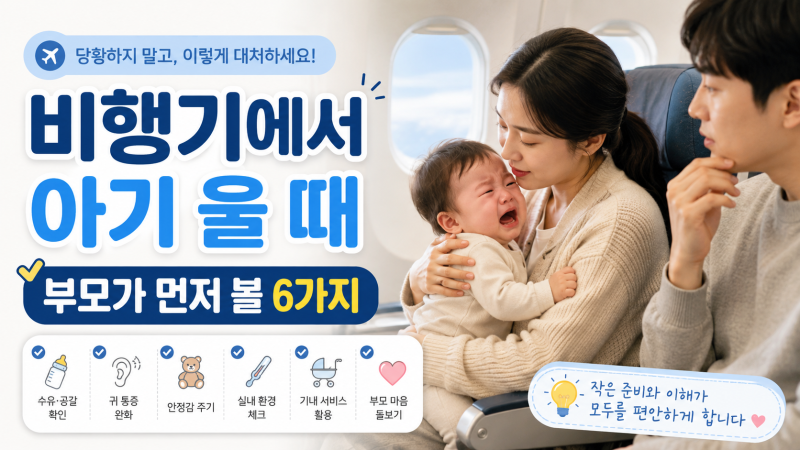 박수홍 비행기 지연 논란, 아기가 기내에서 계속 울 때 부모가 먼저 볼 6가지