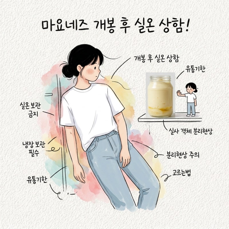 마요네즈 보관법 개봉후 유통기한 상한거 분리현상 고르는법 종류 대체