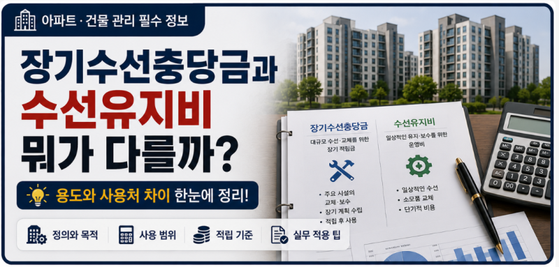 장기수선충당금과 수선유지비 차이