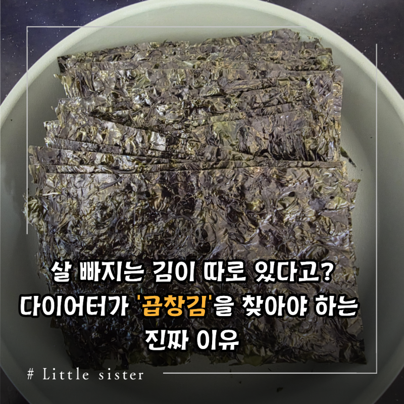 살 빠지는 김이 따로 있다고? 다이어터가 '곱창김'을 찾아야 하는 진짜 이유