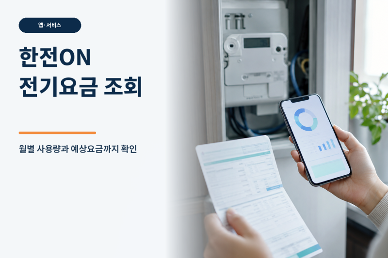 한전ON 전기요금 조회｜사용량 확인과 예상요금 계산하기