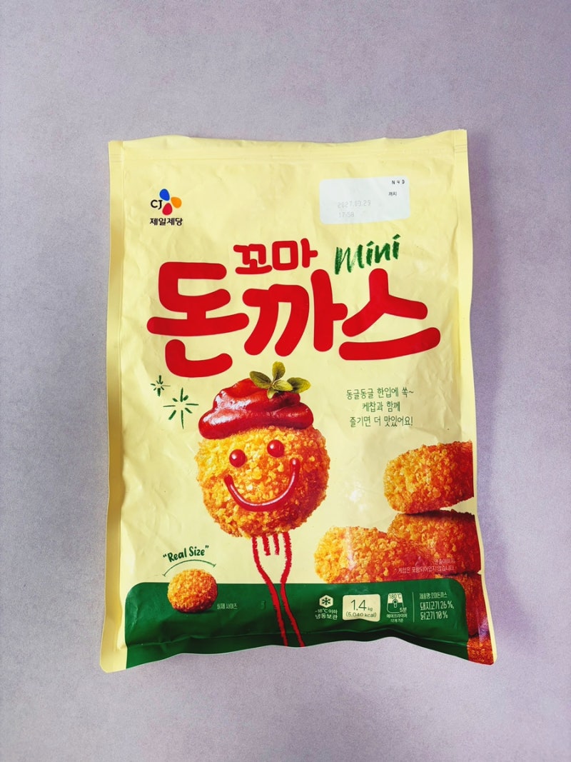 코스트코 CJ 꼬마돈까스 솔직후기｜아이 반찬 없을 때 에어프라이어 5분