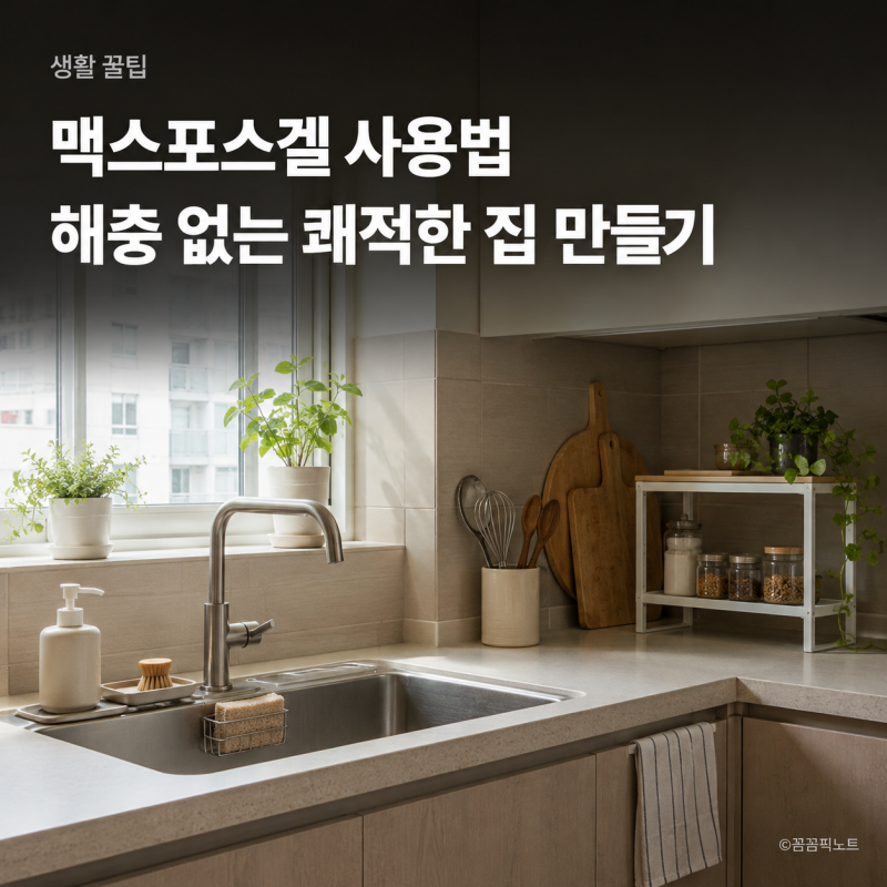 맥스포스겔 사용법, 바퀴벌레 퇴치법과 집안 해충 예방 습관까지