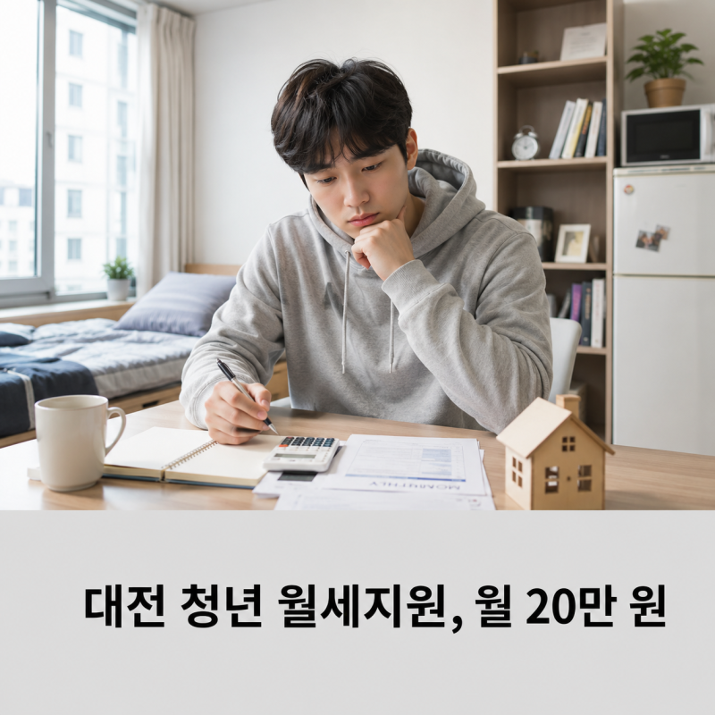 2026 대전 청년 월세지원, 월 20만 원 누가 받을 수 있을까?