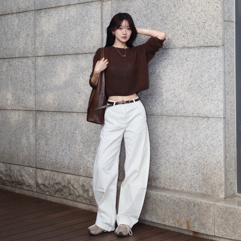 무신사 스탠다드 커브드팬츠 추천｜무탠다드 치노팬츠, 데님팬츠 여성바지 2종 비교 후기 (....