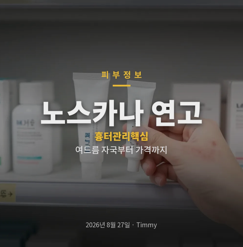 노스카나 연고 여드름 흉터와 색소침착, 사용법 가격까지 살펴보기