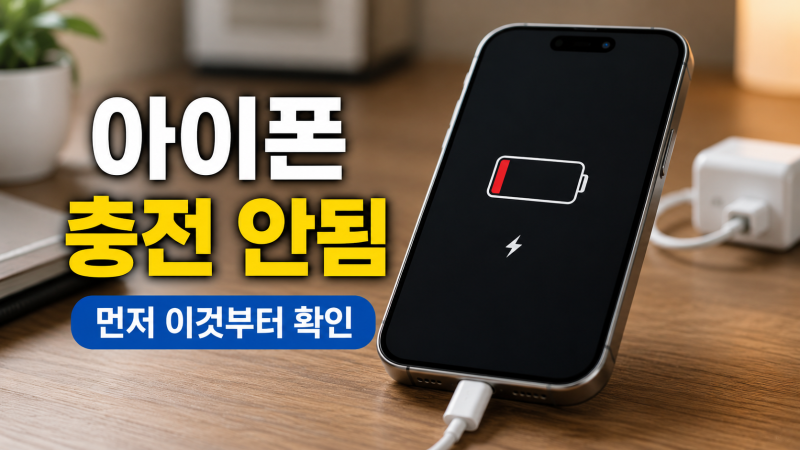 아이폰 충전 안됨 해결, 케이블부터 80% 충전 제한까지 확인하는 방법