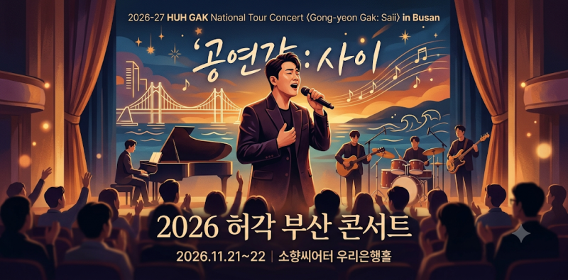 2026 허각 부산 콘서트 일정 예매 티켓팅 소향씨어터 좌석 꿀팁 총정리