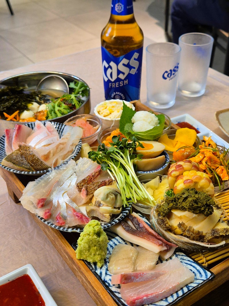 석계역 맛집 횟집 남해바다마차 콜키지 가능