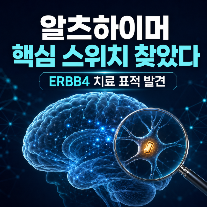 알츠하이머 치료 길 열리나｜국내 연구진이 찾은 ERBB4 핵심 스위치