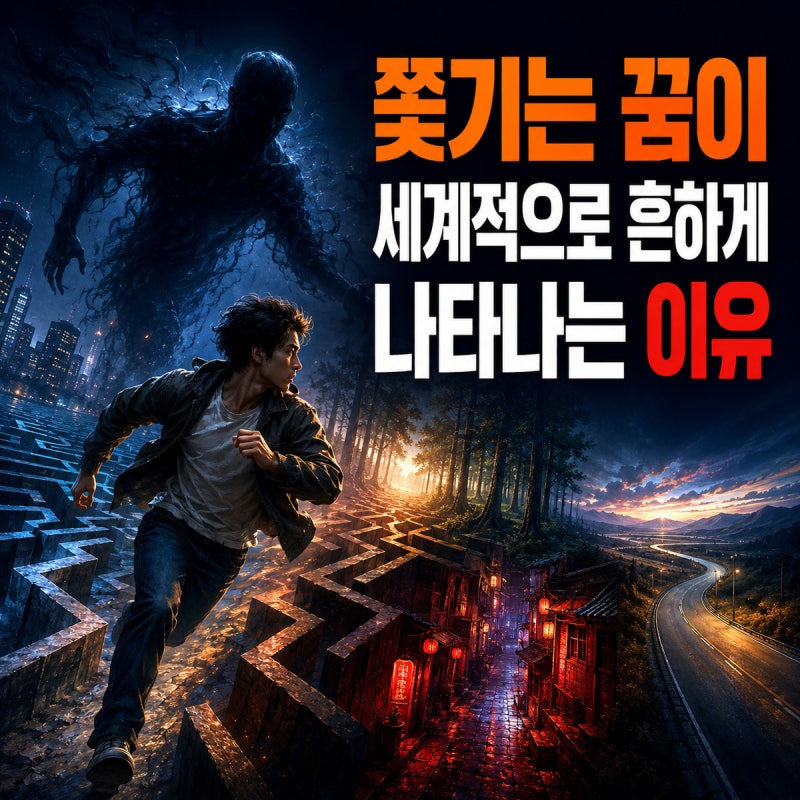 쫓기는 꿈이 세계적으로 흔하게 나타나는 이유