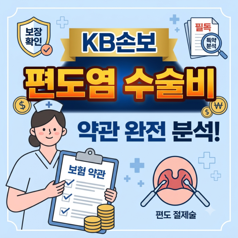 편도 수술받기 전 KB손보 약관부터 확인해야 하는 이유