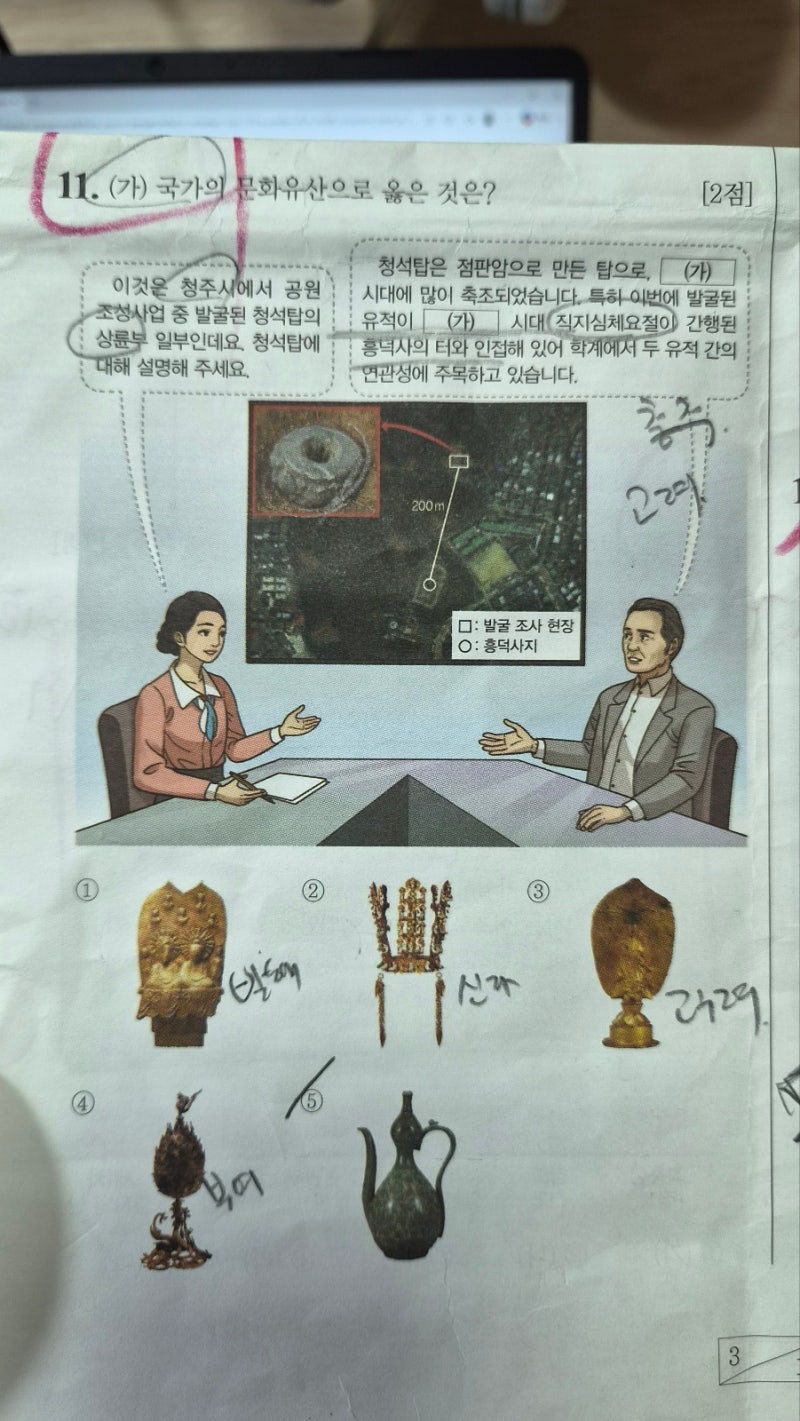 79회한국사능력검정시험문제, 국가 문화유산문제, 시기문제 조선후기, 79회 한능검 심화 문제....