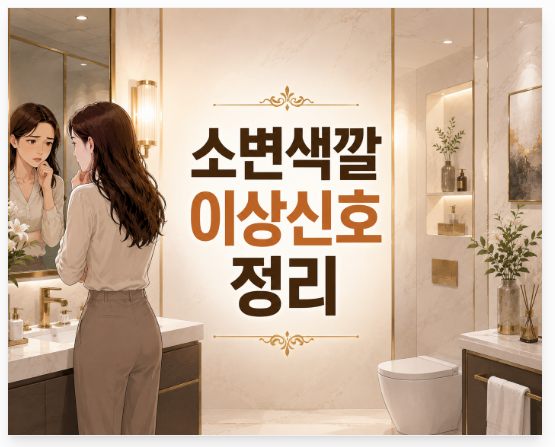 소변색깔 정상적인 색은 어떤 색깔일까?