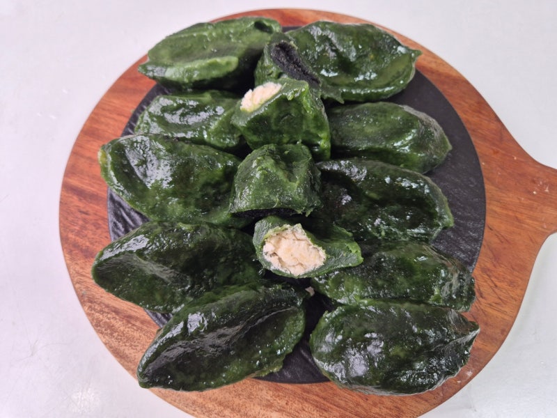 추석 모시송편 생 모시송편 찌는 법 아침 대용 내돈 내산 영양간식