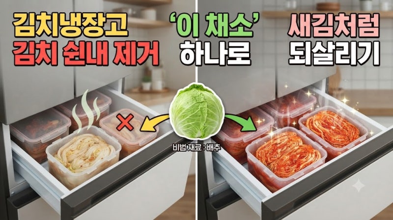 김치냉장고 '이 채소' 하나로 김치 쉰내 제거 하기