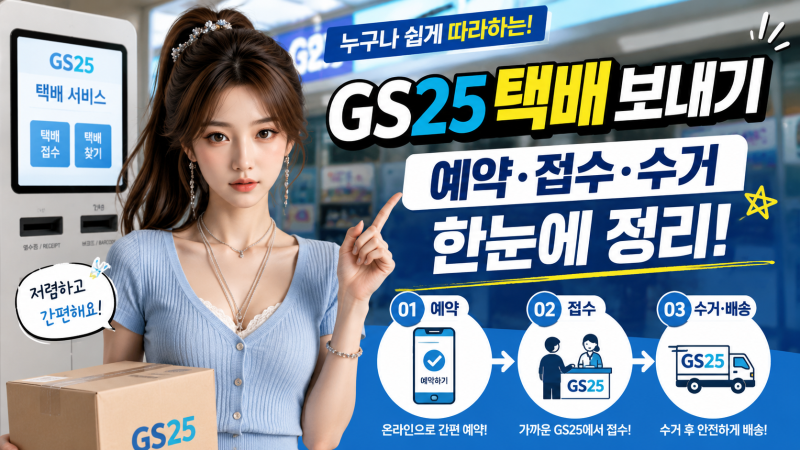 GS25편의점택배, 접수부터 수거까지 어떻게 하나요