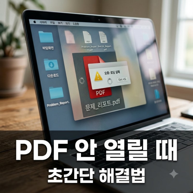 PDF가 안 열릴 때 해결 방법 5가지와 오류별 즉시 조치법