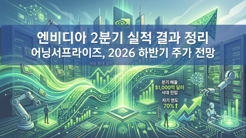 엔비디아 실적 결과, 2분기 실발 어닝 서프라이즈, 엔디비아 주가 전망, 3분기 가이던스, 컨퍼....