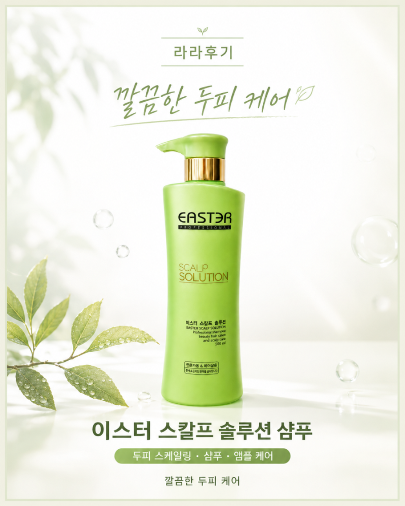 두피관리 샴푸 추천｜이스터 스칼프 솔루션 직접 사용해본 후기 지루성두피,비듬샴푸