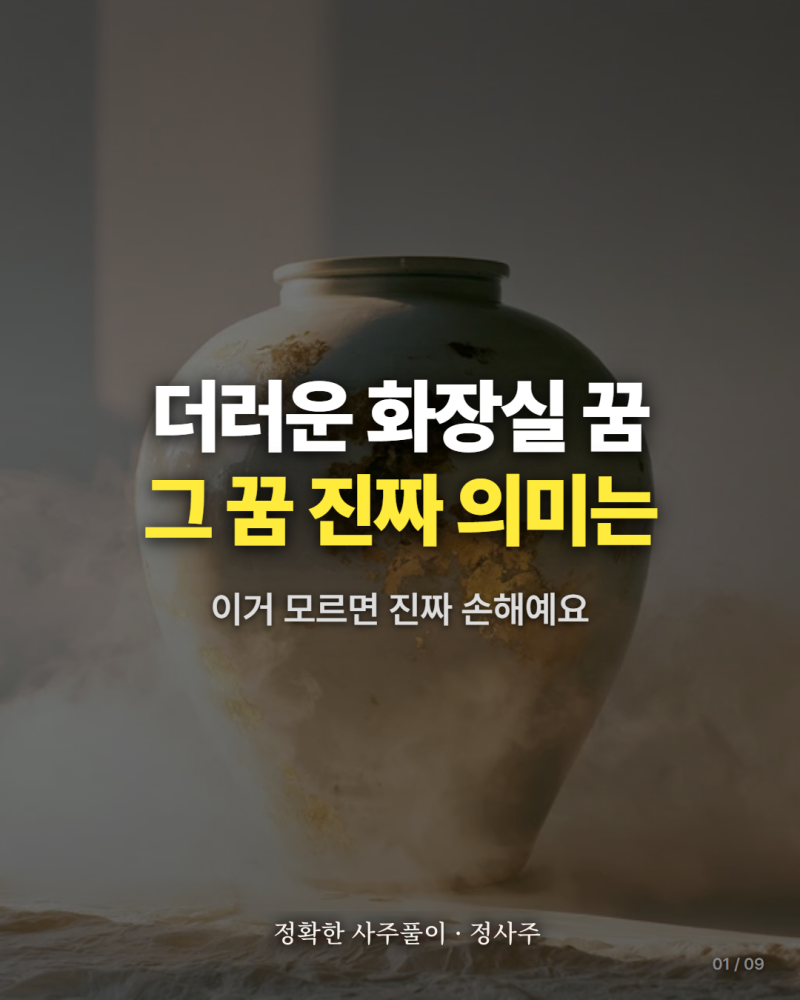 더러운화장실꿈 정확한 해몽 총정리