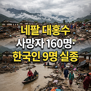 네팔 대홍수 사망자 160명·한국인 9명 실종｜원인과 현재 상황 총정리