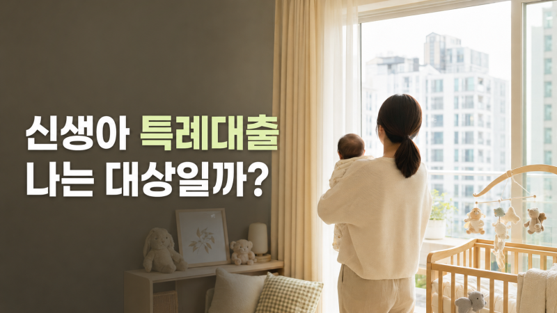 신생아특례대출 자격 총정리(+출산 2년·소득 2억·주택 9억·대환 조건)