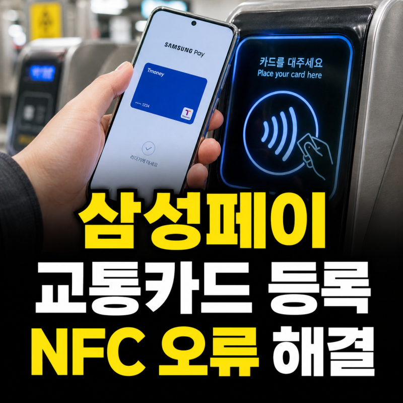 삼성페이 교통카드 등록 방법과 NFC 설정·오류 해결
