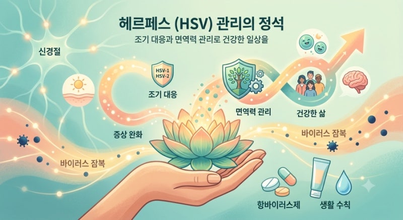 "입술에 물집이 따끔?" 헤르페스 1형 2형 차이 및 초기증상 완치 치료법 총정리