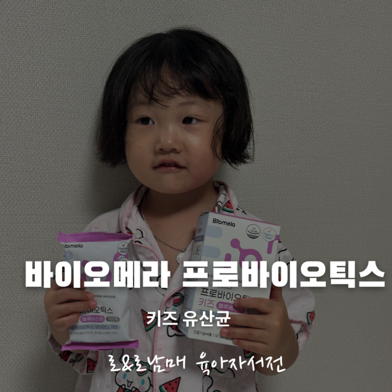 돌아기유산균부터 키즈유산균까지, 남매와 먹은 바이오메라 하우아유 후기