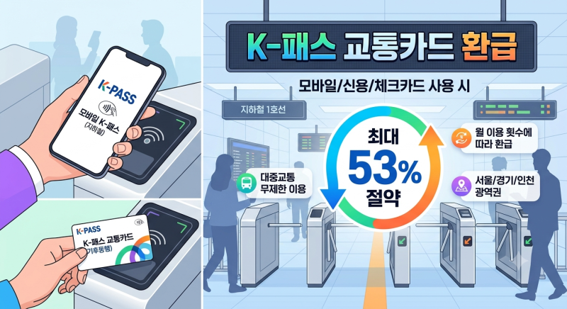 2026 K-패스 신청 방법 및 카드사별 혜택 비교 완벽 총정리
