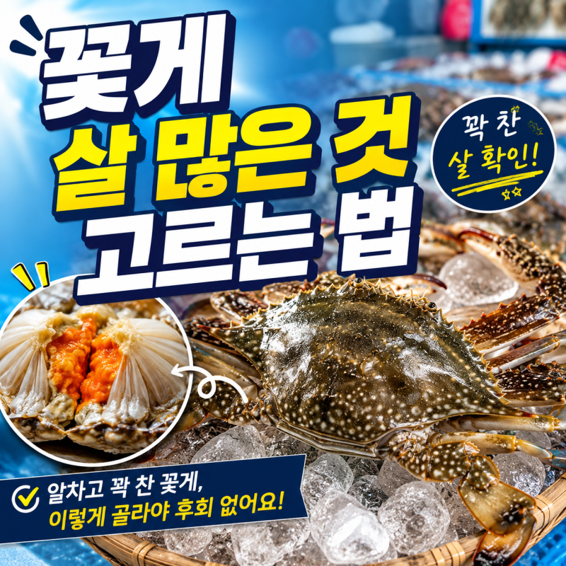 꽃게 살 많은 것 고르는 법｜수꽃게·암꽃게 구별부터 보관까지