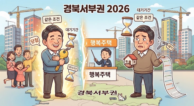 경북서부권 행복주택 2026, 같은 조건인데도 당첨·대기기간이 갈리는 이유