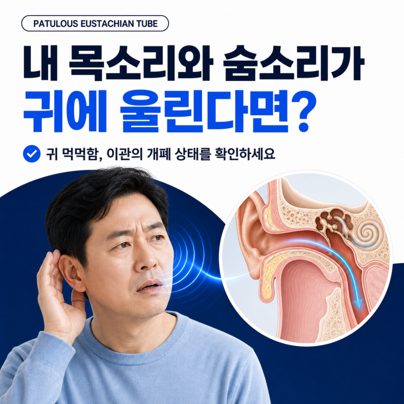 종로 이관개방증 치료 한의원, 내 목소리와 숨소리가 귀에 울린다면?