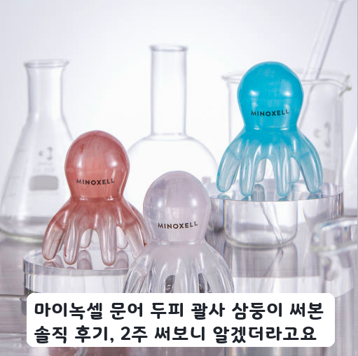 림프순환 도움받으려 사용한 마이녹셀 문어 두피 괄사 한 달 사용 후기