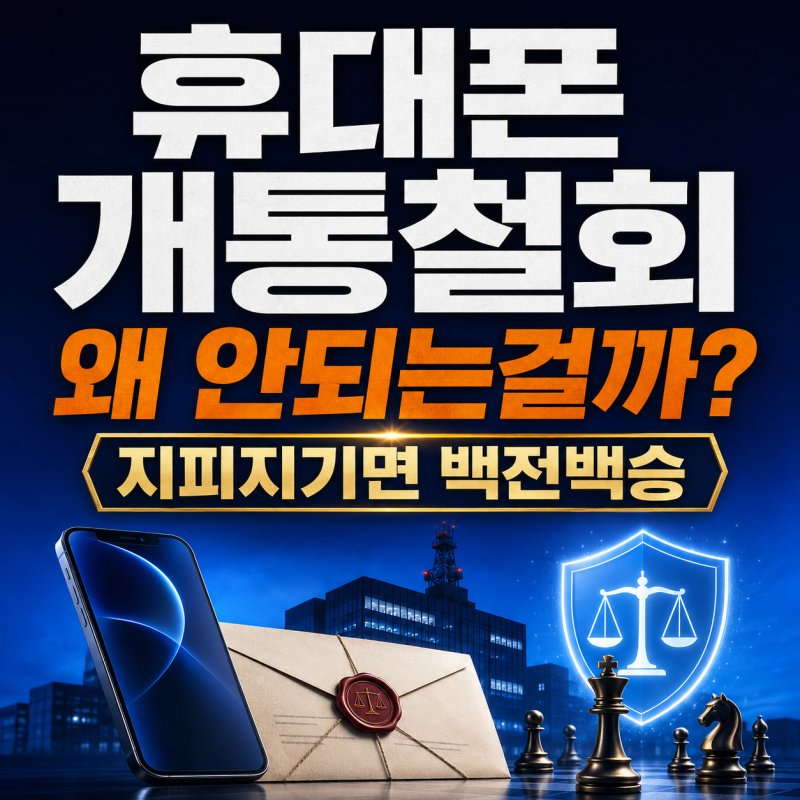 단순변심 개통철회 지피지기면 백전백승! 휴대폰 개통철회는 왜 이렇게 어려울까?