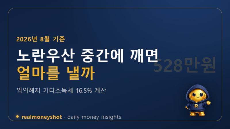 노란우산공제 중도해지 2026, 받은 소득공제를 그대로 토해내는 구조