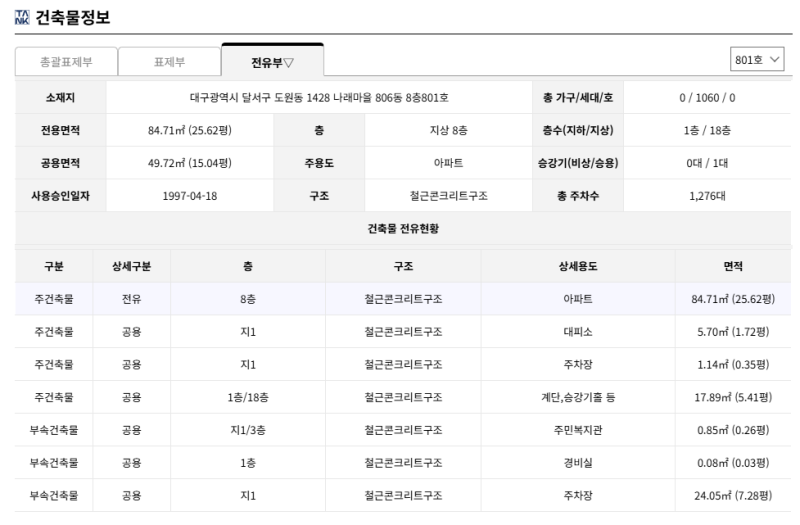 대구 도원동 경매아파트 나래마을 2억대 아파트가 1억 4천만원대? 달서구 경매 2026타경3394 사진 6