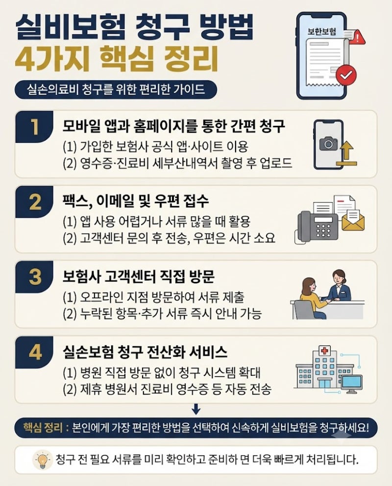 최신 실비보험 청구 방법과 꼭 챙겨야 할 필수 서류 총정리