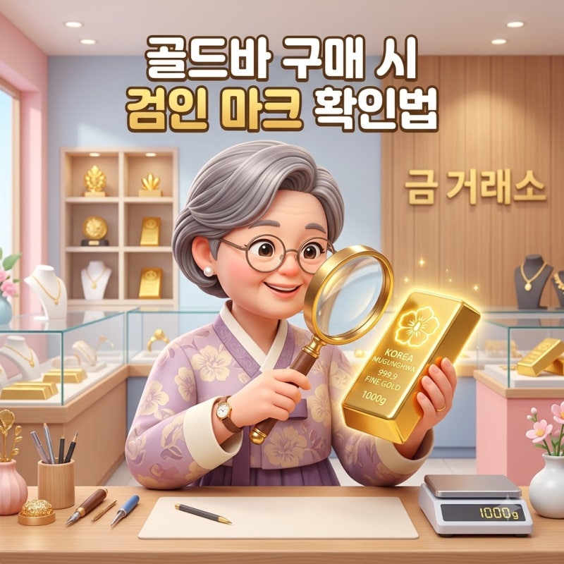골드바 검인마크 확인법 가짜 금괴 피하는 꿀팁