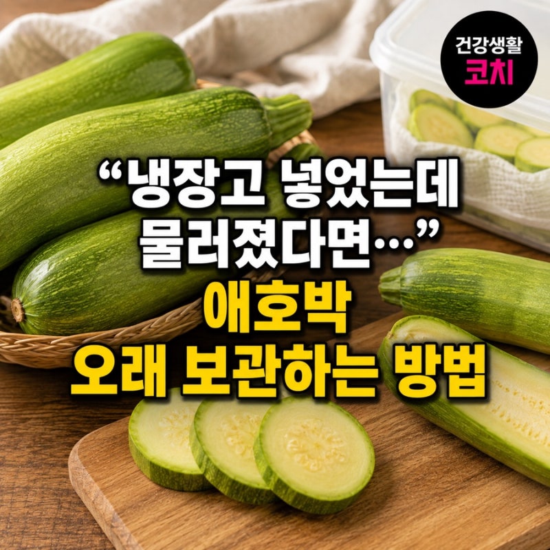 “냉장고 넣었는데 물러졌다면…” 애호박 오래 보관하려면 이렇게 하세요