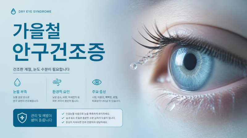 가을철 안구건조증: 원인, 극복, 눈물약, 마사지, 피로회복, 루테인
