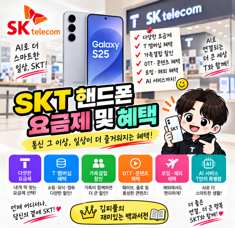 SKT 핸드폰 요금제 및 혜택 2026 총정리｜5G·LTE 통합, 다이렉트5G·청년·가족결합까지