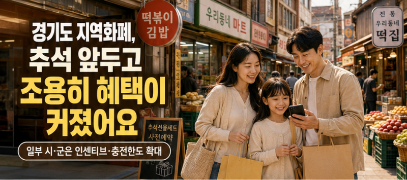 경기도 지역화폐 추석 인센티브, 광주사랑카드 최대 20% 계산법