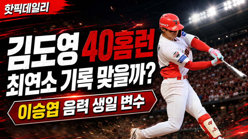 김도영 40홈런 치면 최연소 기록 맞을까? 이승엽 ‘음력 생일’ 때문에 복잡해졌다