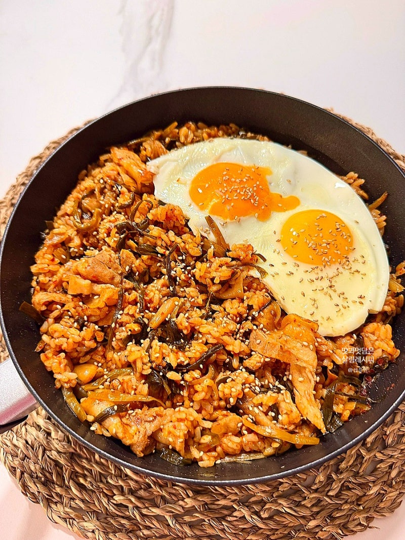 익은 파김치요리 묵은 파김치 볶음밥 레시피